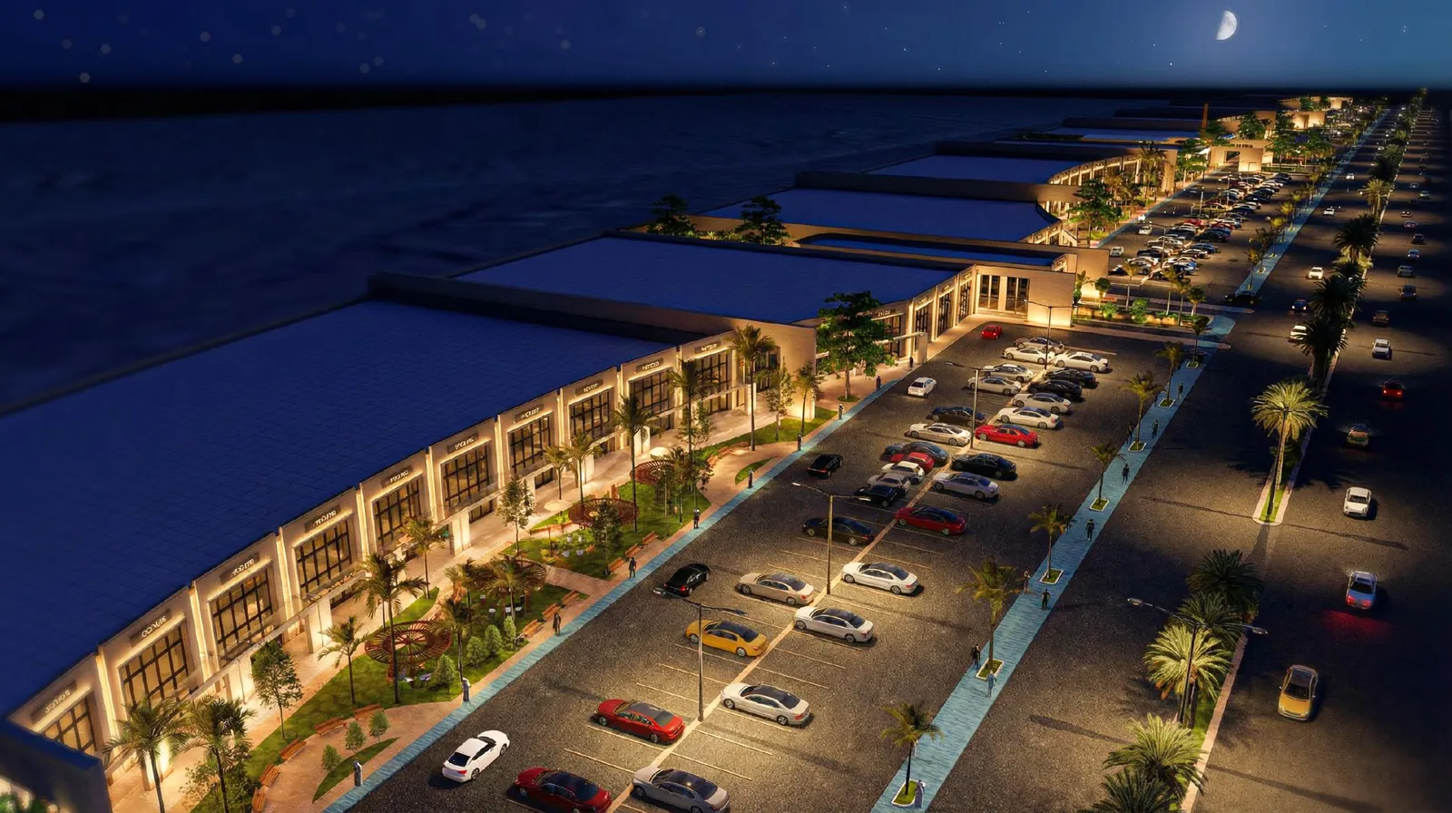 The boulevard at night, artist’s impression