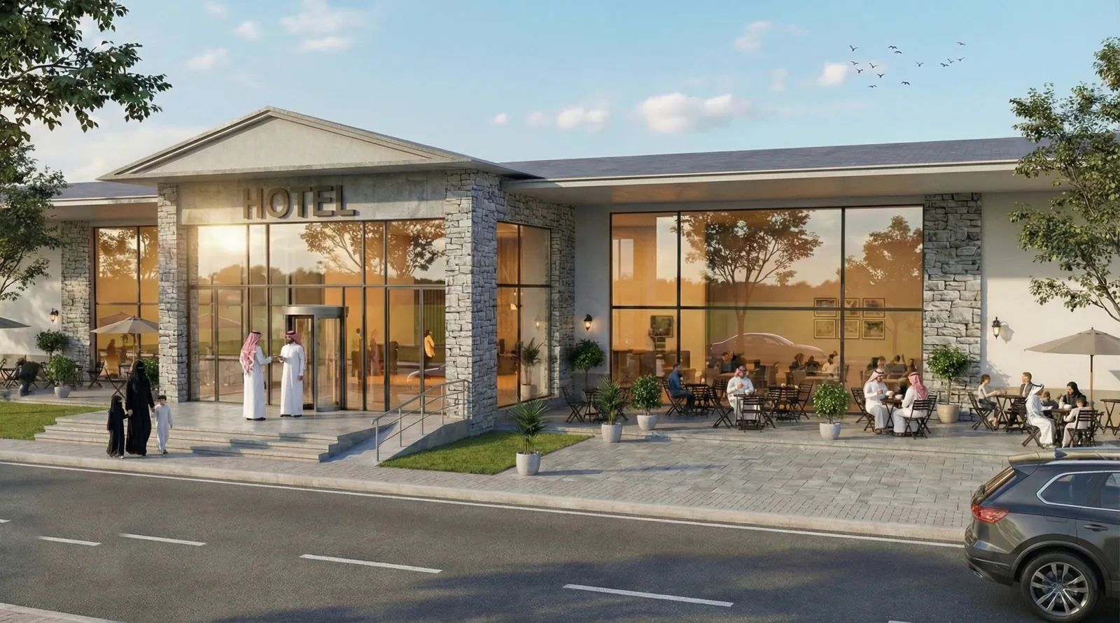 Guest residences, artist’s impression