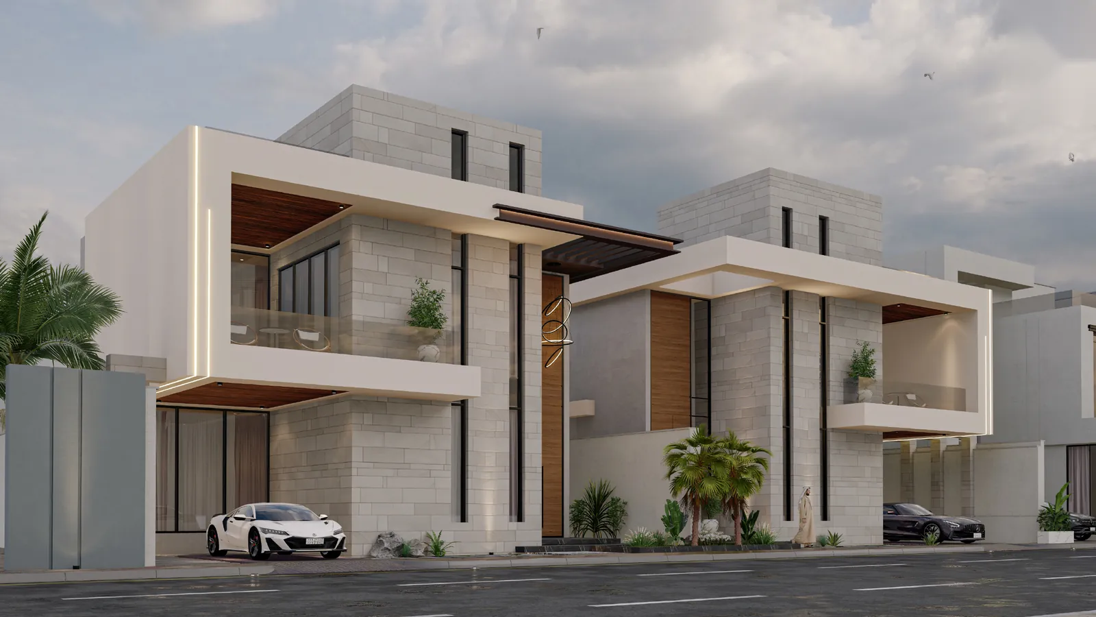 Villa model A, side view, artist’s impression