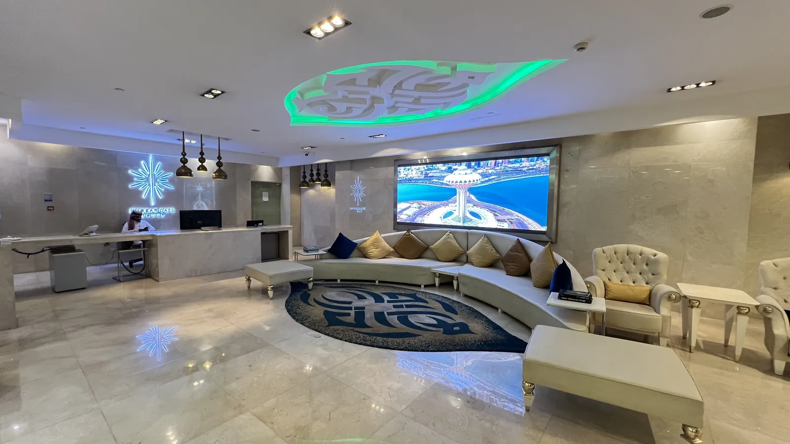 Lobby lounge and reception