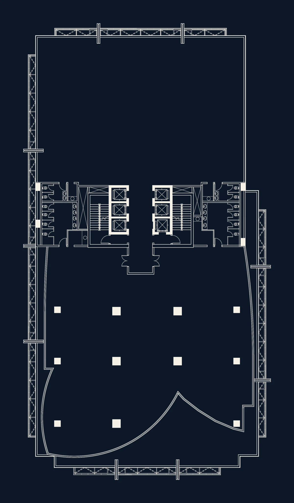 Upper office floor