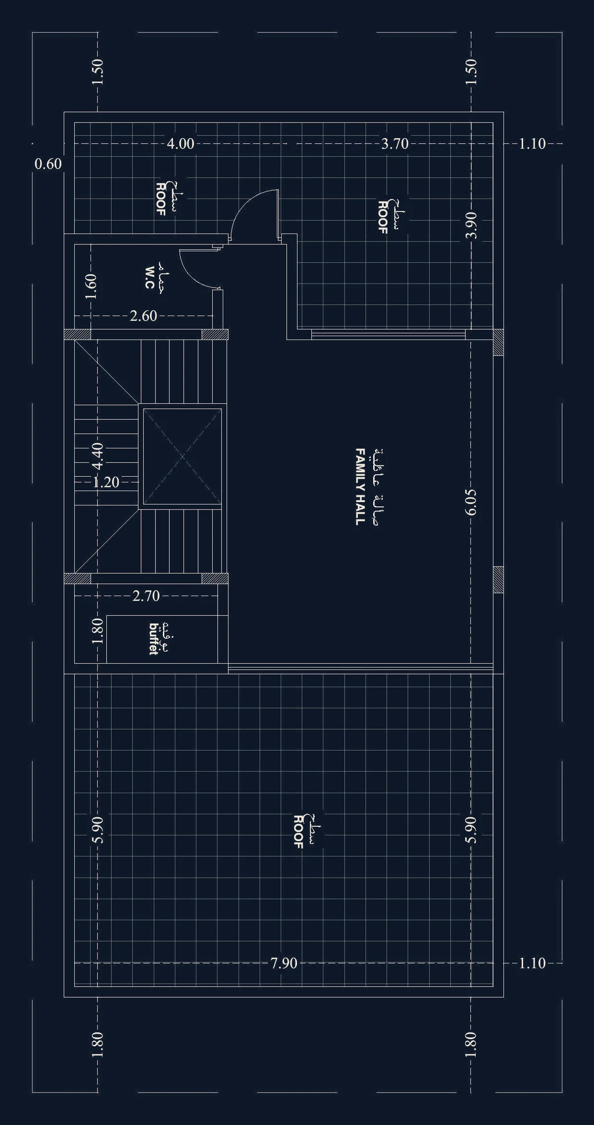 Villa, roof floor