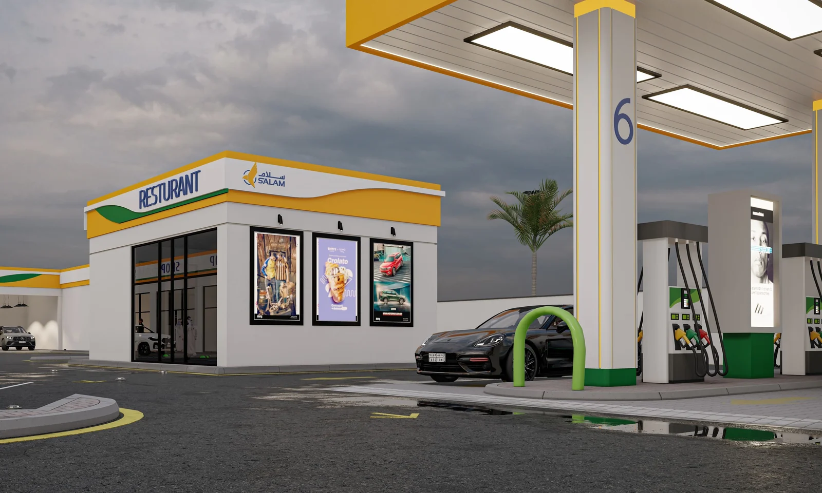Restaurant, artist’s impression