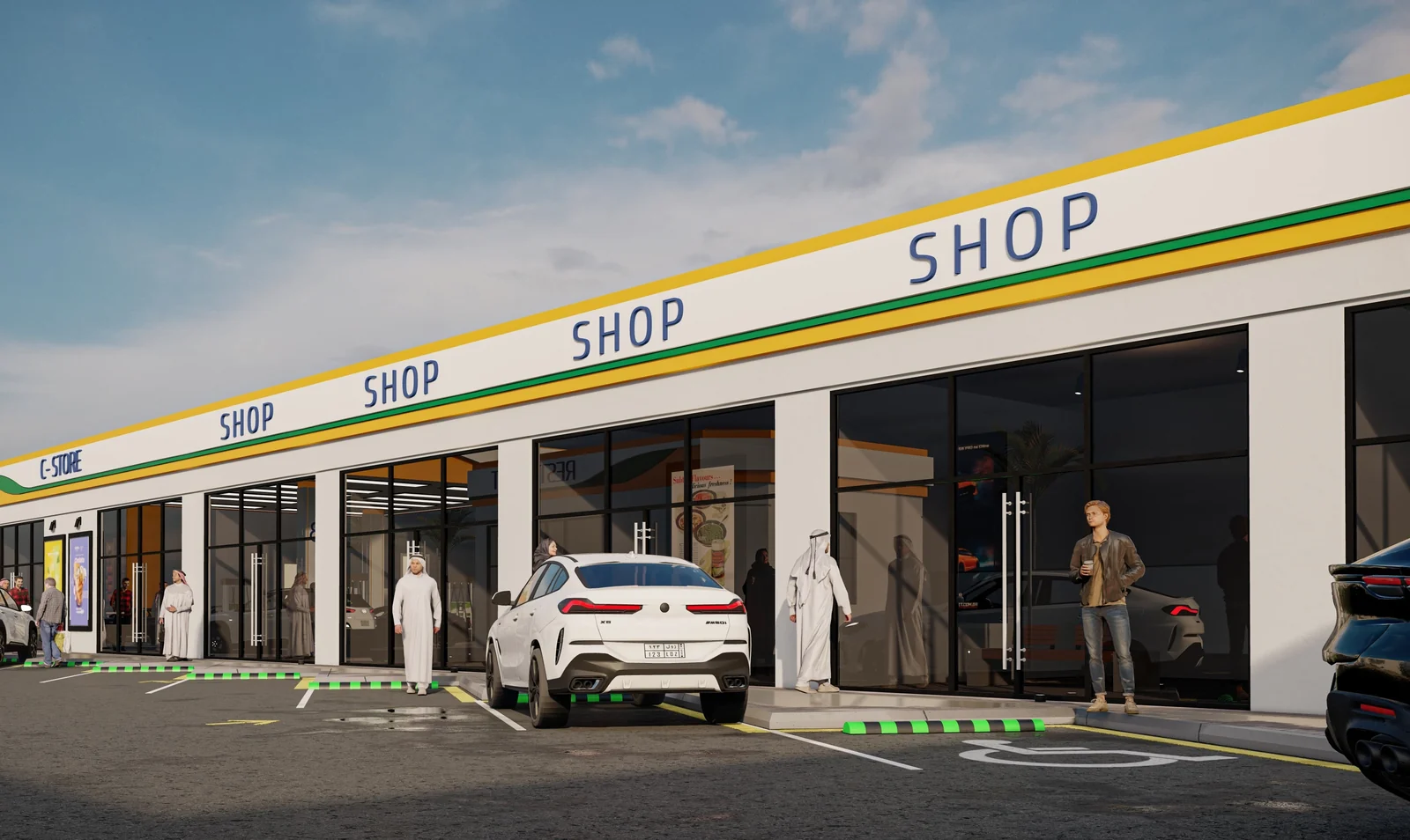 Retail shops, artist’s impression