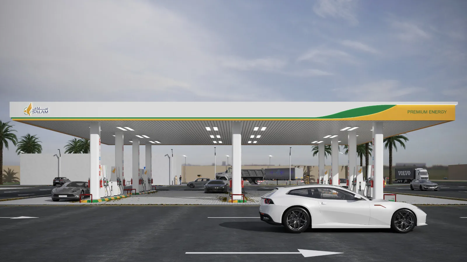 Fuel canopy, artist’s impression