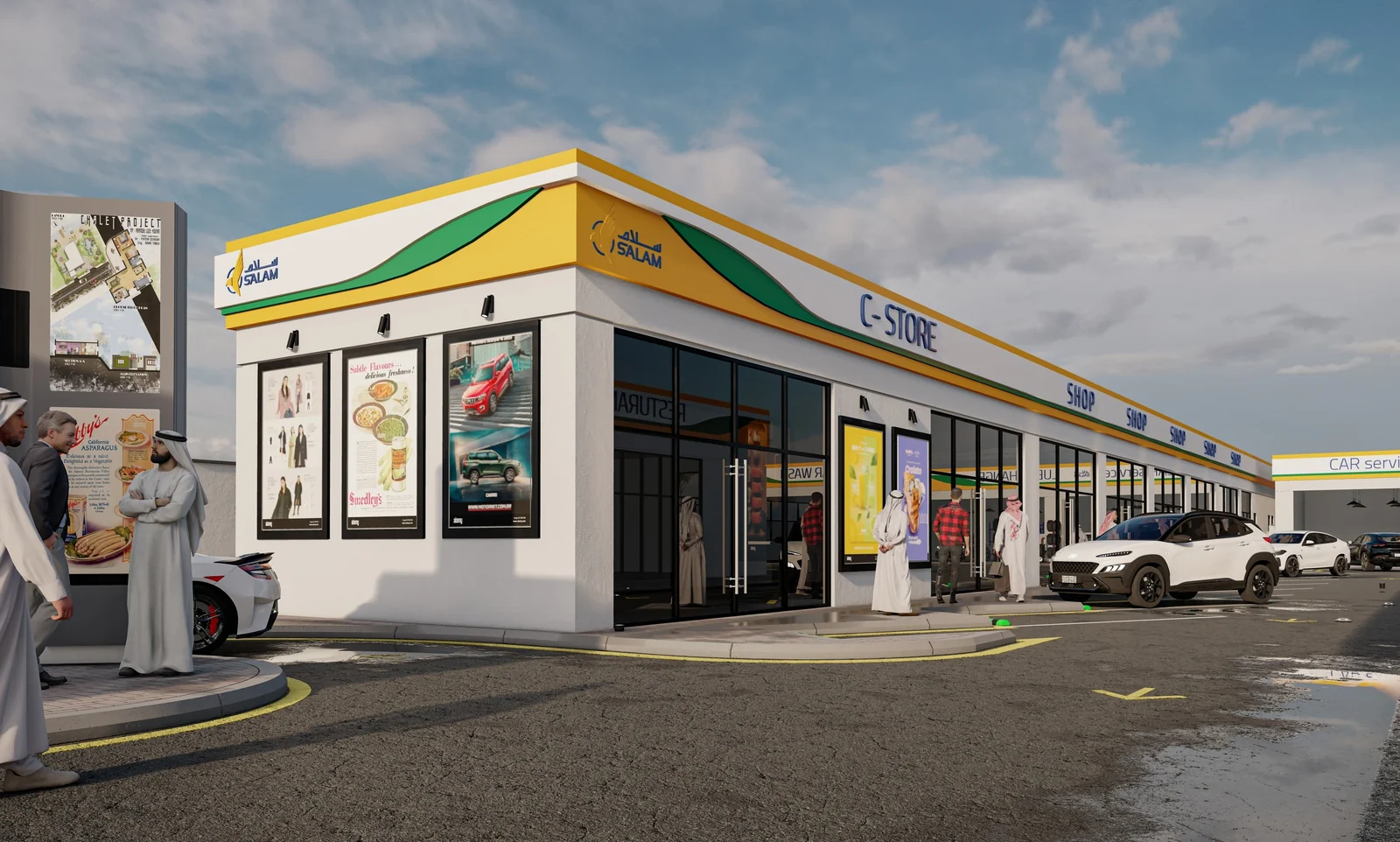 Convenience store, artist’s impression
