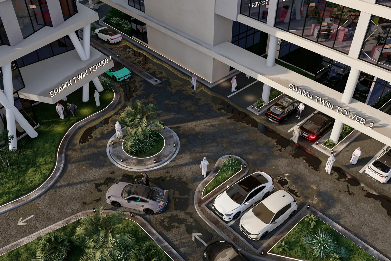 Arrival court and drop-off